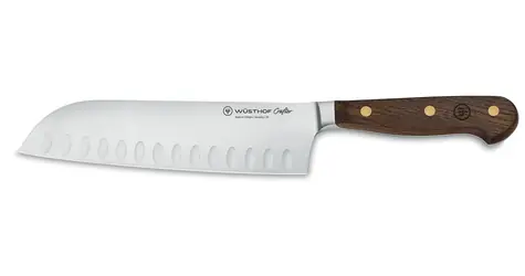 Wüsthof Crafter 17 cm / Santoku nôž / Kovaná nerezová oceľ / Rukoväť z fajčeného duba / Made in Germany