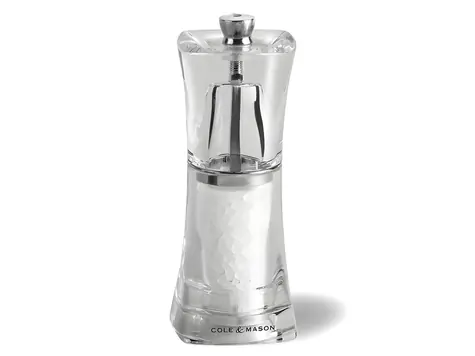 Cole&Mason Crystal / Mlynček na soľ / akryl / výška 12,5 cm