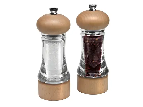 Cole&Mason Basics Precision+ / Mlynčeky na soľ a korenie / výška 16 cm / akrylové telo / darčekové balenie