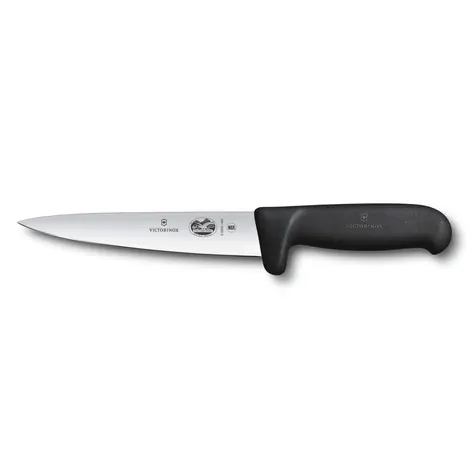 VICTORINOX Vykrvovací nôž Fibrox čierna / 16 cm