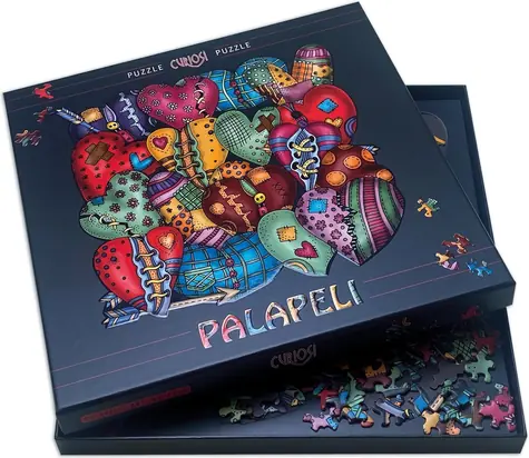 CURIOSI Štvorcové puzzle Palapeli: Srdce / 251 dielikov / 28 x 28 cm