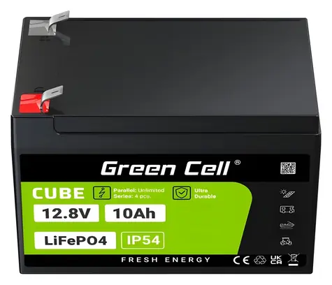 Green Cell LFPGC12V10AH / Batéria LiFePO4 / 12,8V / 10Ah / 128Wh
