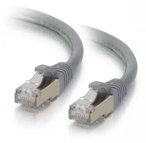 Mercodan šedá / Patch kábel / CAT6A / S/FTP / 0,5 m