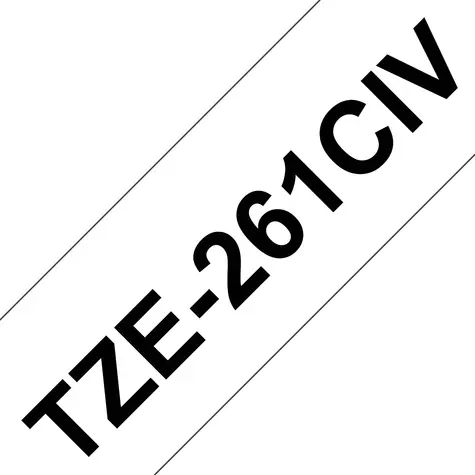 Brother TZE261CIV biela/čierna / Kazeta s páskou / laminovaná / 36 mm / 8 m