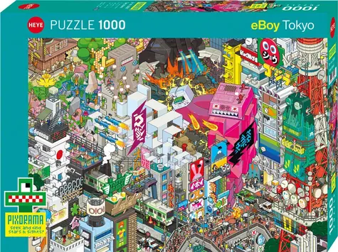 HEYE Puzzle Pixorama: Tokijské pátranie / 1000 dielikov / 70 x 50 cm