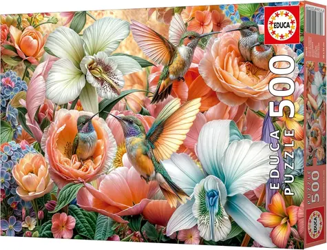 Educa Puzzle Záhrada kolibríkov / 500 dielikov / 48 x 34 cm