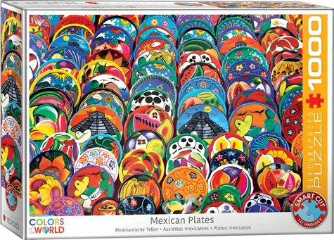 EUROGRAPHICS Puzzle Mexické taniere / 1000 dielikov / 68 × 48 cm