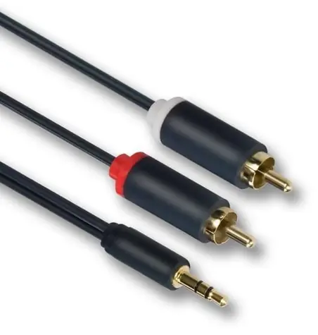 Mercodan kábel Minijack - RCA ULTRA 1 m / Audio kábel / 3,5 mm jack - RCA