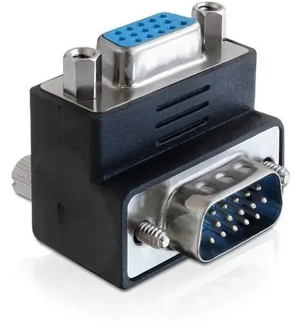 Mercodan Uhlový VGA adaptér čierna / Adaptér / VGA