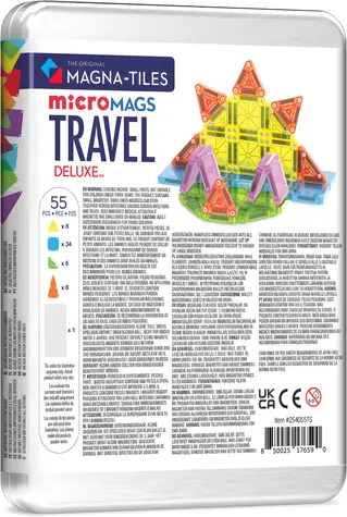 MAGNA-TILES® Magnetická stavebnica Cestovná sada Deluxe / 55 dielikov
