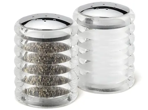 Cole&Mason Beehive Sada sypiatok na soľ a korenie / výška 7 cm / akryl, chróm