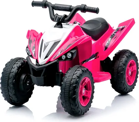 CHIPOLINO Elektrické vozítko Štvorkolka ATV Kids Rider ružová / 2× motor 380 / Li ION 11,1 V/3Ah / do 5 km/h