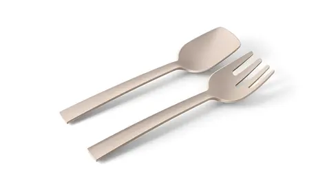 BLIMPLUS Príbor na servírovanie šalátu Paestum Moka Grey / 29 cm / bez BPA / umývačka