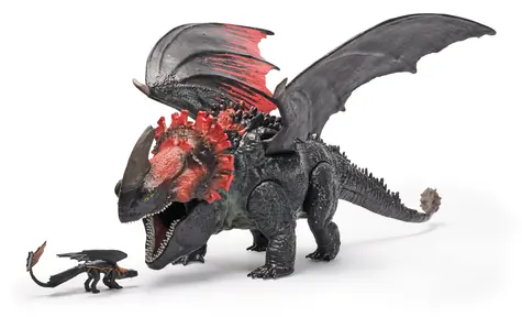 Spin Master Ako vycvičiť draka Červená smrť figúrka a mini Bezzubka / 38 cm / od 4 rokov