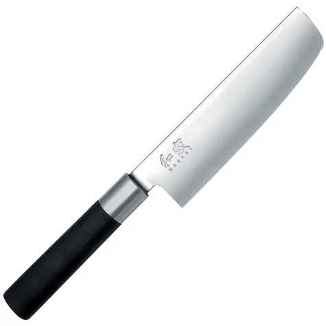KAI WASABI BLACK Nakiri 16,5 cm / Nôž Nakiri / Oceľ 6A/1K6 / 58 HRC / PP rukoväť