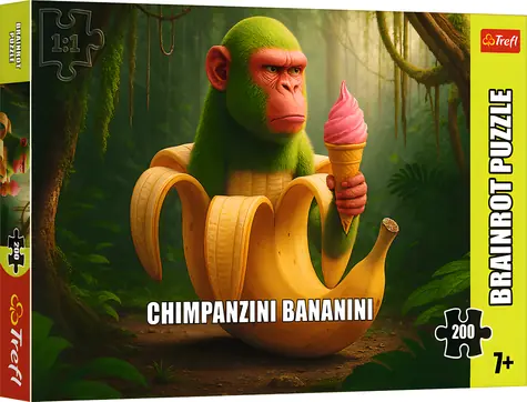Trefl Puzzle BrainRots: Chimpanzini Bananini / 200 dielikov / 48 x 34 cm