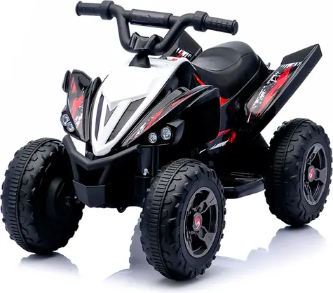 CHIPOLINO Elektrické vozidlo Štvorkolka ATV Kids Rider čierna / 2× motor 380 / Li ION 11,1 V/3Ah / do 5 km/h