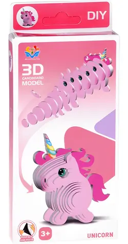 JOKOMISIADA 3D puzzle Jednorožec / 28 dielikov / 7 x 6,5 x 5 cm