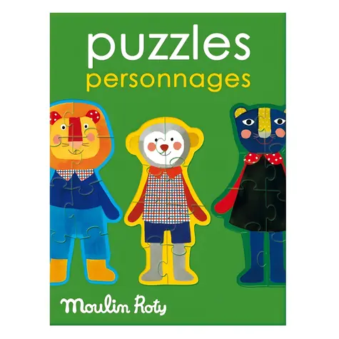 MOULIN ROTY Puzzle Priatelia / 4X 8 dielikov / od 3 rokov