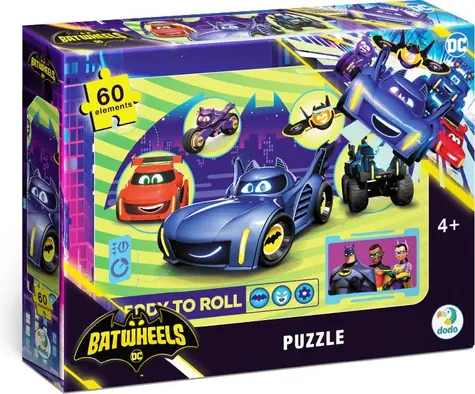 DODO Puzzle Batwheels: Zábavná jazda / 60 dielikov