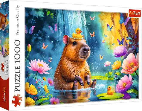 Trefl Puzzle Kapybara / 1000 dielikov / 68,3 x 48 cm