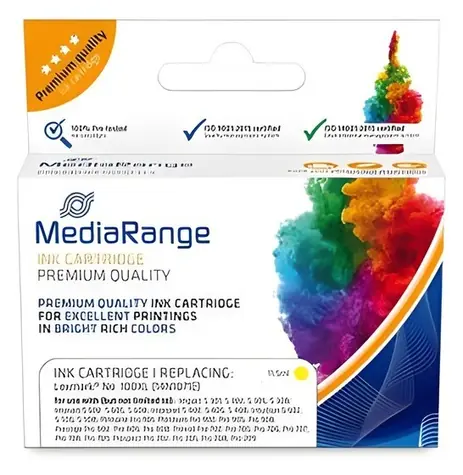 MediaRange Lexmark 100XL žltá / Atramentová kazeta / kompatibilná / náhrada za 14N1071E