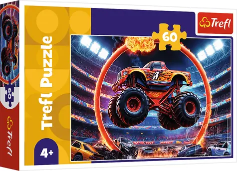 Trefl Puzzle Monster truck / 60 dielikov / 33 x 22 cm / od 4 rokov
