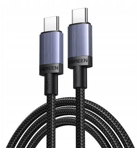 Ugreen USB-C kábel 0,5 m čierno-šedá / Kábel / USB-C (M) - USB-C (M)