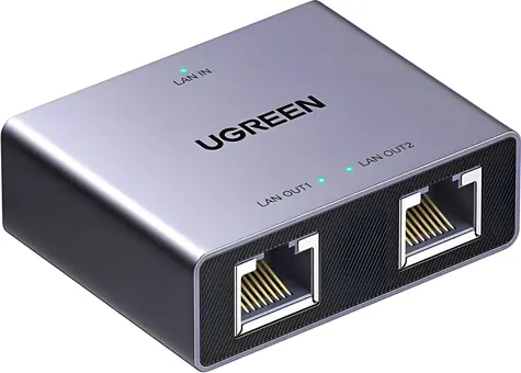 Ugreen NW301 / Rozbočovač Ethernet / RJ45 / 1x2