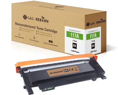 G&G Reborn W2070A (HP 117A) čierna / Toner / kompatibilný / 1000 strán / HP Color Laser 150/178nwg/179fwg