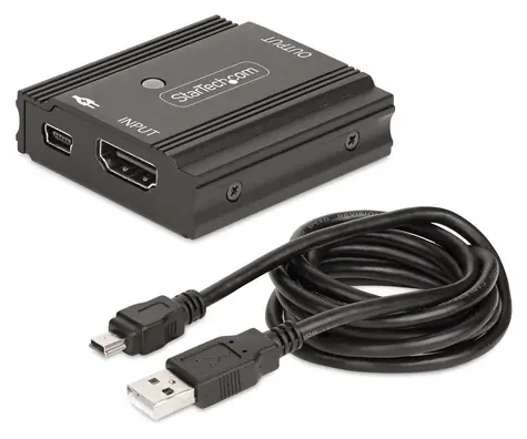 StarTech 33FT-8K-HDMI-BOOSTER čierna / Zosilňovač HDMI signálu / 8K 60Hz / 144Hz / HDR10 / 7.1 audio