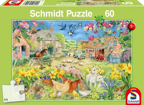 Schmidt Puzzle Môj malý statok / 60 dielikov / 36,1 x 24,3 cm