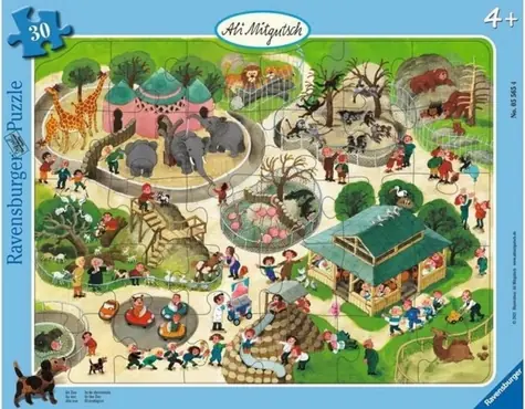 Ravensburger Puzzle Návšteva Zoo / 30 dielikov / 32 x 24 cm