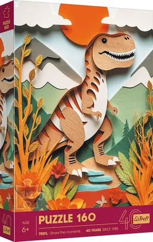 Trefl Puzzle Paper Art: Dinosaurus / 160 dielikov / 41 x 27,5 cm / vek 6+