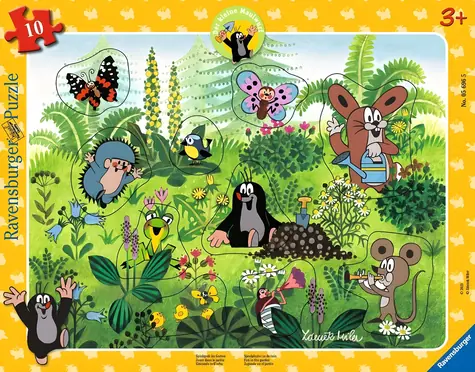 Ravensburger Vkladačka Krtko: Zábava na záhrade / 10 dielikov