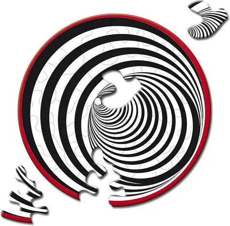 CURIOSI Okrúhle puzzle Picoli: Tunel / 33 dielikov / priemer 9 cm