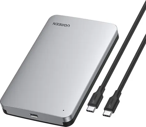 Ugreen 70499 sivá / Externé puzdro pre disk 2.5" / HDD & SSD / USB-C 3.2 Gen 2 / SATA III
