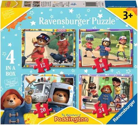 Ravensburger Puzzle Paddington 4v1 / 12+16+20+24 dielikov