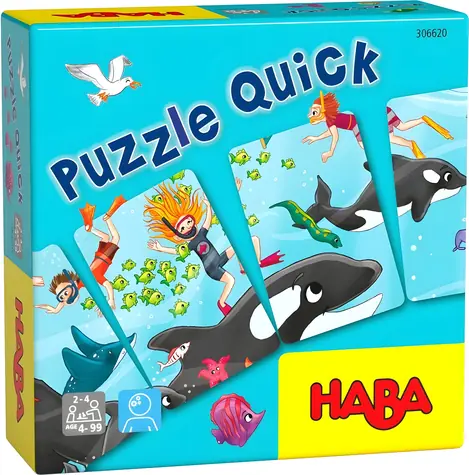 Haba Kartová hra Rýchle puzzle / 40 kariet / 4 rybičky