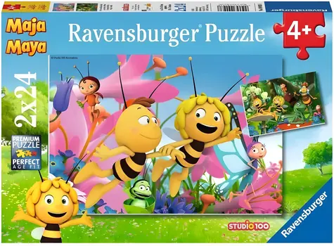 Ravensburger Puzzle Včielka Maja / 2x24 dielikov / 26 × 18 cm