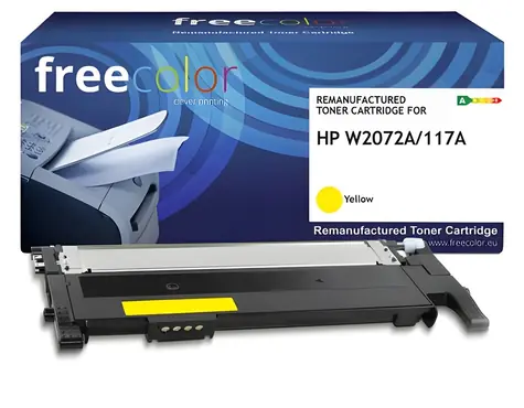 FreeColor W2072A žltá / Toner / alternatíva k HP 117A / Color Laser 150, MFP 178/179 / 700 strán