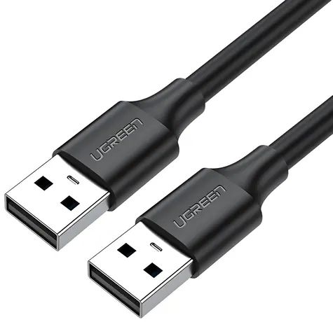 Ugreen Kábel USB-A - USB-A čierna / Kábel / 1 m / 0,48 Gbit/s