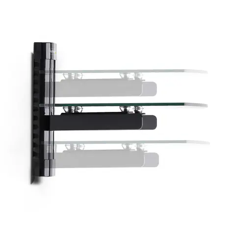 StarTech nástenná polička pod TV čierna / Polička pod TV / nosnosť 7 kg / 250x360x217 mm