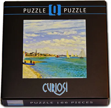 CURIOSI Štvorcové puzzle Q Art: Regata v Sainte-Adresse / 66 dielikov / 12,5 × 12,5 cm