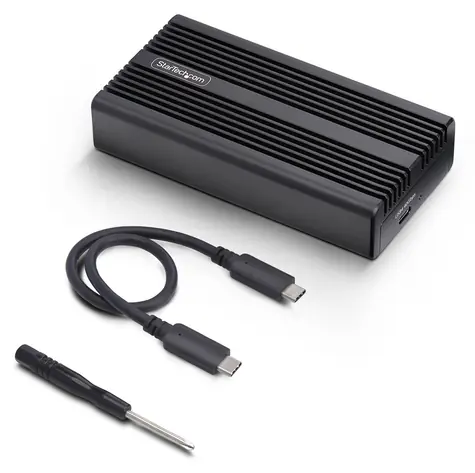 StarTech USB4 Box pre M.2 NVMe SSD čierna / Externý box / USB-C / Thunderbolt 5/4