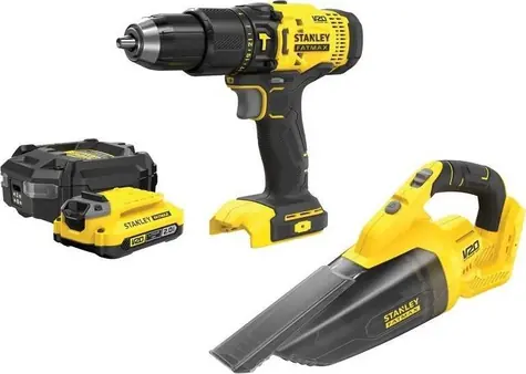 Stanley SFMCK219D1-QW / Sada Aku náradia / Vysávač + vŕtačka a skrutkovač / 18V / 1x 2.0Ah / kufor