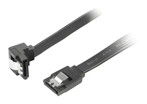 Lanberg SATA III dátový kábel čierna / SATA kábel / SATA (M) - SATA (M) / 0,5 m / 6 Gbit / s