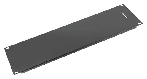 Lanberg 19" čierny / Zaslepovací panel / 3U / Plast