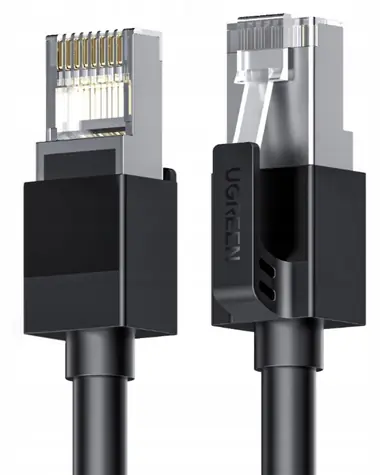 Ugreen Sieťový kábel RJ45 (M) - RJ45 (M) 1 m čierna / Sieťový kábel / Cat.6 F/UTP
