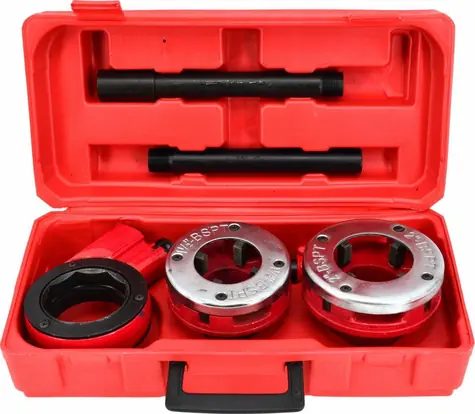 AWTools AW20615 / Závitorez na rúrky / 2 ks / 1-1/2", 2" / v kufríku